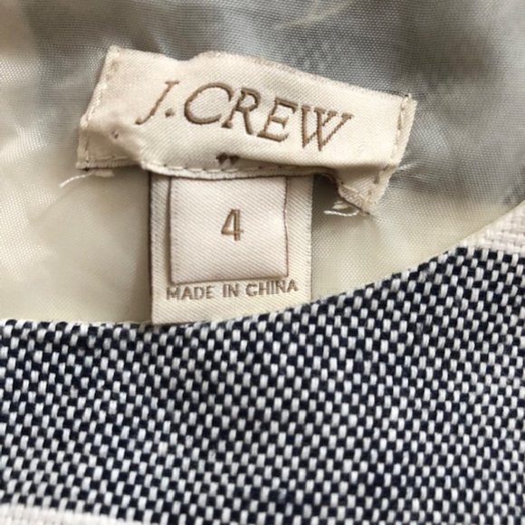 J. Crew Factory Navy and White Dress - Picture 5 of 7